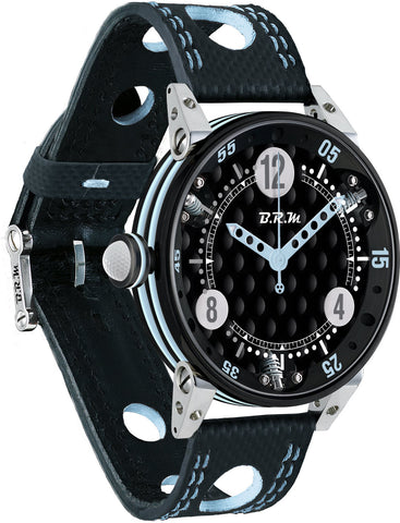 B.R.M Watch Golf Master Mens Light Blue Hands GF6-44-SA-N-ABLC