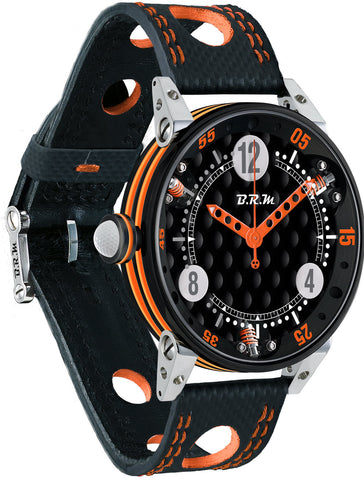 B.R.M Watch Golf Master Mens Mens Orange Hands GF6-44-SA-N-AO