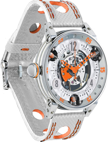 B.R.M Watch Golf Master Mens Orange Hands GF6-44-SA-SQ-AO