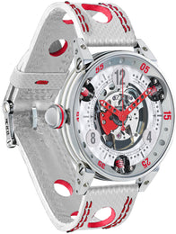 B.R.M Watch Golf Master Mens Red Hands GF6-44-SA-SQ-AR