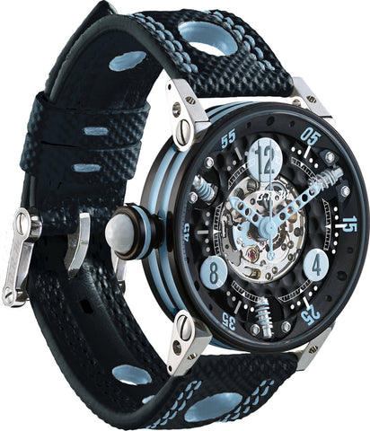 B.R.M Watch Golf Master Ladies Light Blue Hands GF7-38-SA-N-SQ-ABLC