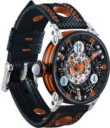 B.R.M Watch Golf Master Ladies Orange Hands GF7-38-SA-N-SQ-AO
