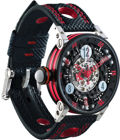 B.R.M Watch Golf Master Ladies Red Hands GF7-38-SA-N-SQ-AR