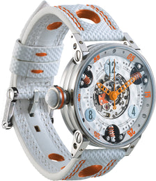 B.R.M Watch Golf Master Ladies Orange Hands GF7-38-SA-SQ-AO