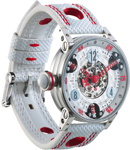 B.R.M Watch Golf Master Ladies Red Hands GF7-38-SA-SQ-AR