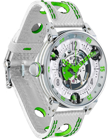 B.R.M Watch Golf Master Mens Lime Green Hands GF6-44-SA-SQ-AVP