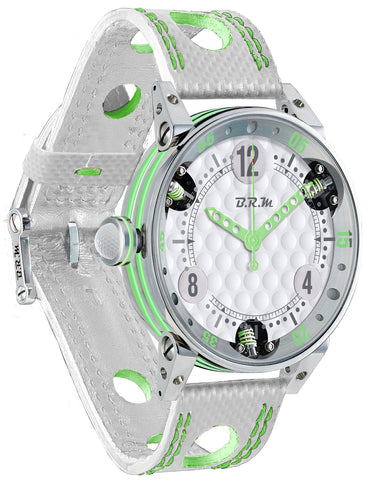 B.R.M Watch Golf Master Pale Green Hands Ladies GF6-44-SA-358