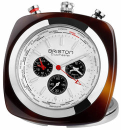Briston Travel Clock Clubmaster Acetate White 211250.SA.T.2