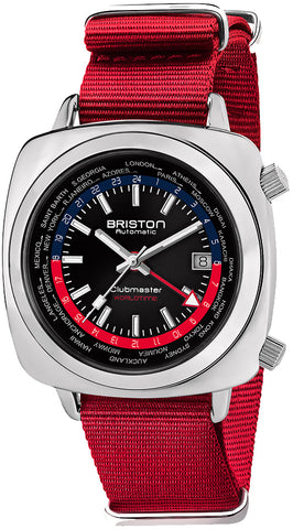 Briston Watch Clubmaster Traveler Worldtime GMT Limited Edition 20842.PS.W.P.NR