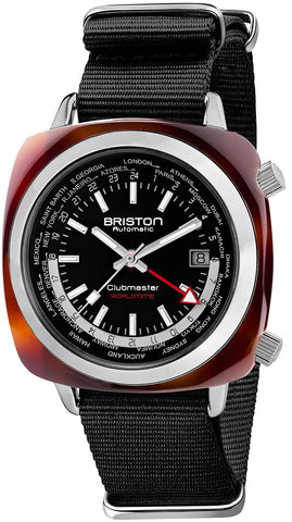 Briston Watch Clubmaster Traveler Worldtime GMT Limited Edition GMT 20842.SA.TW.1.NB