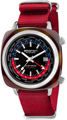 Briston Watch Clubmaster Traveler Worldtime GMT Limited Edition GMT 20842.SA.TW.P.NR