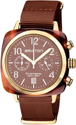 Briston Watch Clubmaster Classic Chronograph Terracotta Chocolate 20140.PYA.T.37.NTCH