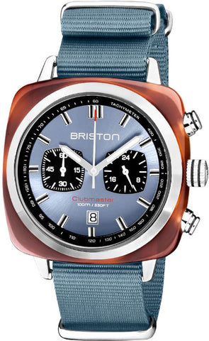 Briston Watch Clubmaster Classic Sport Ice Blue 20142.SA.TS.25.NIB