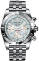 Breitling Watch Chronomat 44 Gray Pearl Diamond AB011012/G686/375A