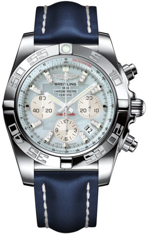Breitling Watch Chronomat 44 Gray Pearl Diamond AB011012/G686/105X
