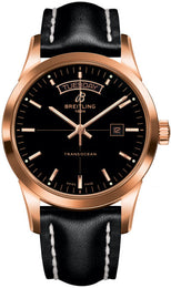 Breitling Watch Transocean Black Red Gold R4531012/BB70/435X
