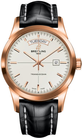 Breitling Watch Transocean Mercury Silver Red Gold R4531012/G752/743P