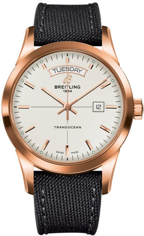 Breitling Watch Transocean Mercury Silver Red Gold R4531012/G752/109W