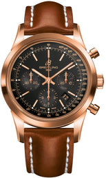 Breitling Watch Transocean Chronograph Black Red Gold RB015212/BB16/433X