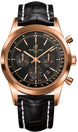 Breitling Watch Transocean Chronograph Black Red Gold RB015212/BB16/743P.