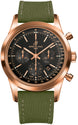 Breitling Watch Transocean Chronograph Black Red Gold RB015212/BB16/106W
