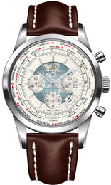 Breitling Watch Transocean Chronograph Unitime Polar White AB0510U0/A732/443X