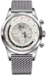 Breitling Watch Transocean Chronograph Unitime Polar White AB0510U0/A790/152A