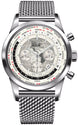 Breitling Watch Transocean Chronograph Unitime Polar White AB0510U0/A790/152A