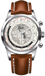 Breitling Watch Transocean Chronograph Unitime Polar White AB0510U0/A790/439X