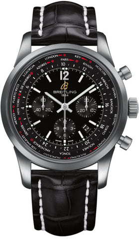 Breitling Watch Transocean Unitime Black AB0510U6/BC26/760P.