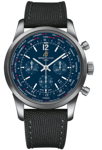Breitling Watch Transocean Unitime Midnight Blue AB0510U9/C879/100W.