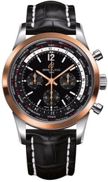 Breitling Watch Transocean Unitime Pilot Black Red Gold UB0510U4/BC26/760P
