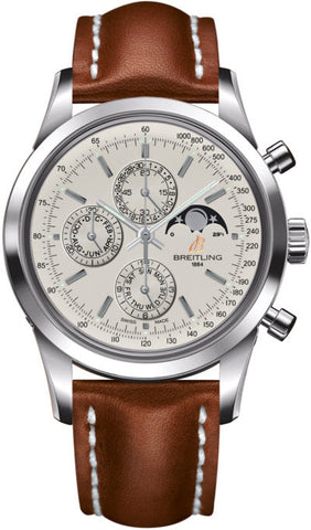 Breitling Watch Transocean Chronograph 1461 Mercury Silver A1931012/G750/433X
