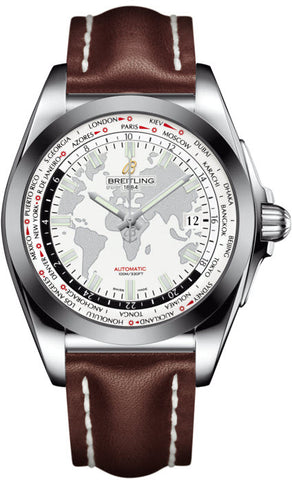 Breitling Watch Galactic Unitime SleekT Antarctica White WB3510U0/A777/437X