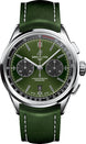 Breitling Watch Premier B01 Chronograph 42 Bentley British Racing Green Leather Folding AB0118A11L1X1