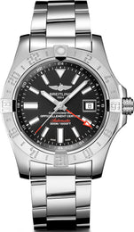 Breitling Watch Avenger II GMT Steel Volcano Black Bracelet A32390111B1A1