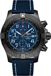 Breitling Watch Super Avenger Chronograph 48 Night Mission Leather Tang Type V13375101C1X1
