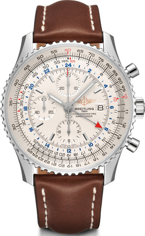 Breitling Watch Navitimer Chronograph GMT 46 Leather Tang Type ...