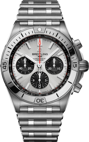 Breitling Watch Chronomat B01 42 Silver Bracelet AB0134101G1A1