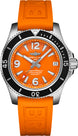 Breitling Watch Superocean Automatic 36 Orange Diver Pro Tang Type A17316D71O1S1