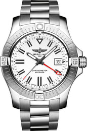 Breitling Watch Avenger Automatic GMT 43 White Bracelet A32397101A1A1