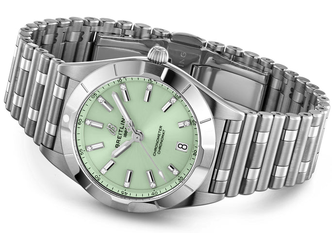 Breitling Watch Chronomat 32 Mint Green
