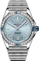 Breitling Watch Super Chronomat Automatic 38 Iced Blue Bracelet A17356531C1A1