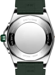 Breitling Super Chronomat Automatic 38 Mint Green Rubber Watch