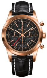 Breitling Watch Transocean Chronograph GMT Red Gold Limited Edition RB045112/BC68 CROC STRP