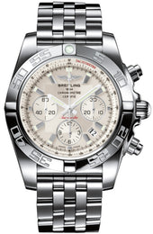 Breitling Watch Chronomat 44 Sierra Silver Pilot Steel Bracelet AB011012/G684/375A