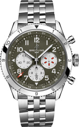 Breitling Watch Super AVI B04 Chronograph GMT 46 Curtiss Warhawk AB04452A1L1A1