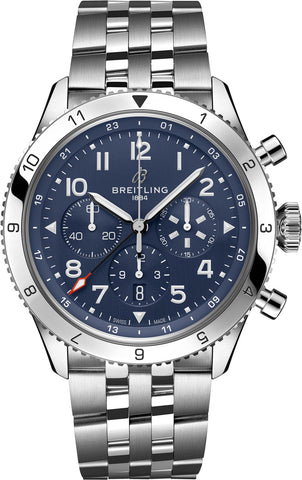 Breitling Watch Super AVI B04 Chronograph GMT 46 Tribute to Vought F4U Corsair AB04451A1C1A1