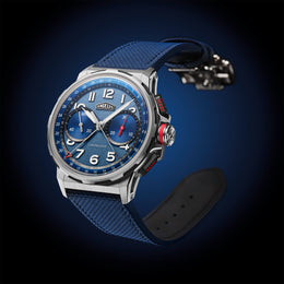 Angelus Watch Chronodate Titanium Blue Limited Edition
