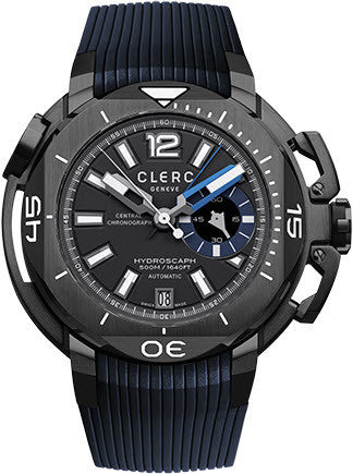 Clerc Watch Hydroscaph Central Chrono Small Second CHYE-248 Black